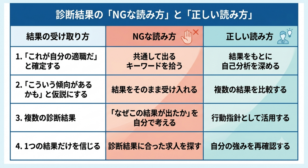診断結果の読み方