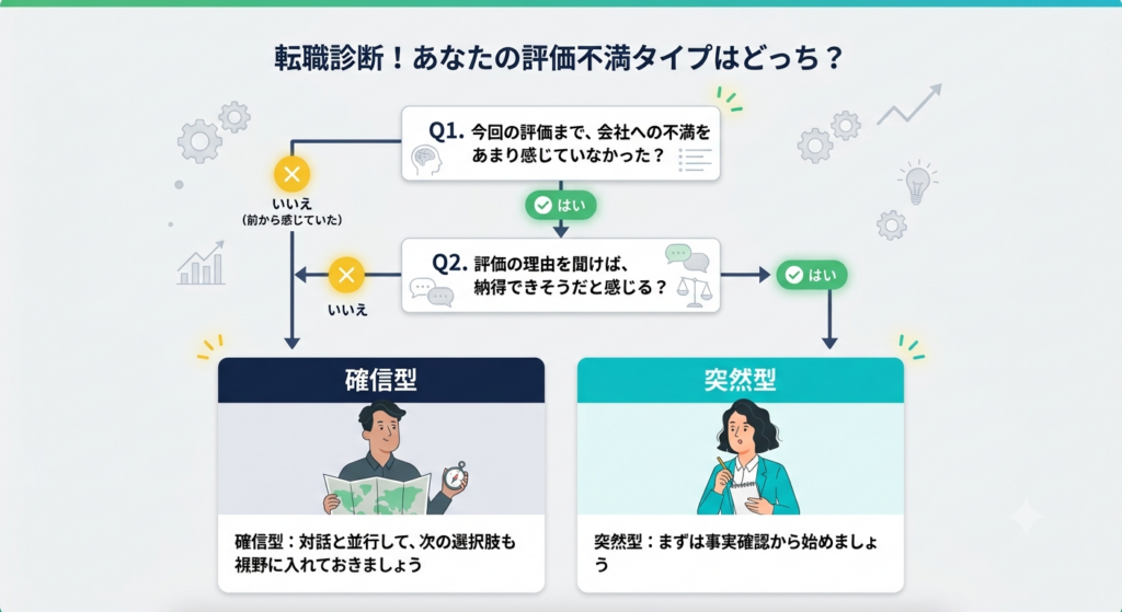 評価が不満の原因