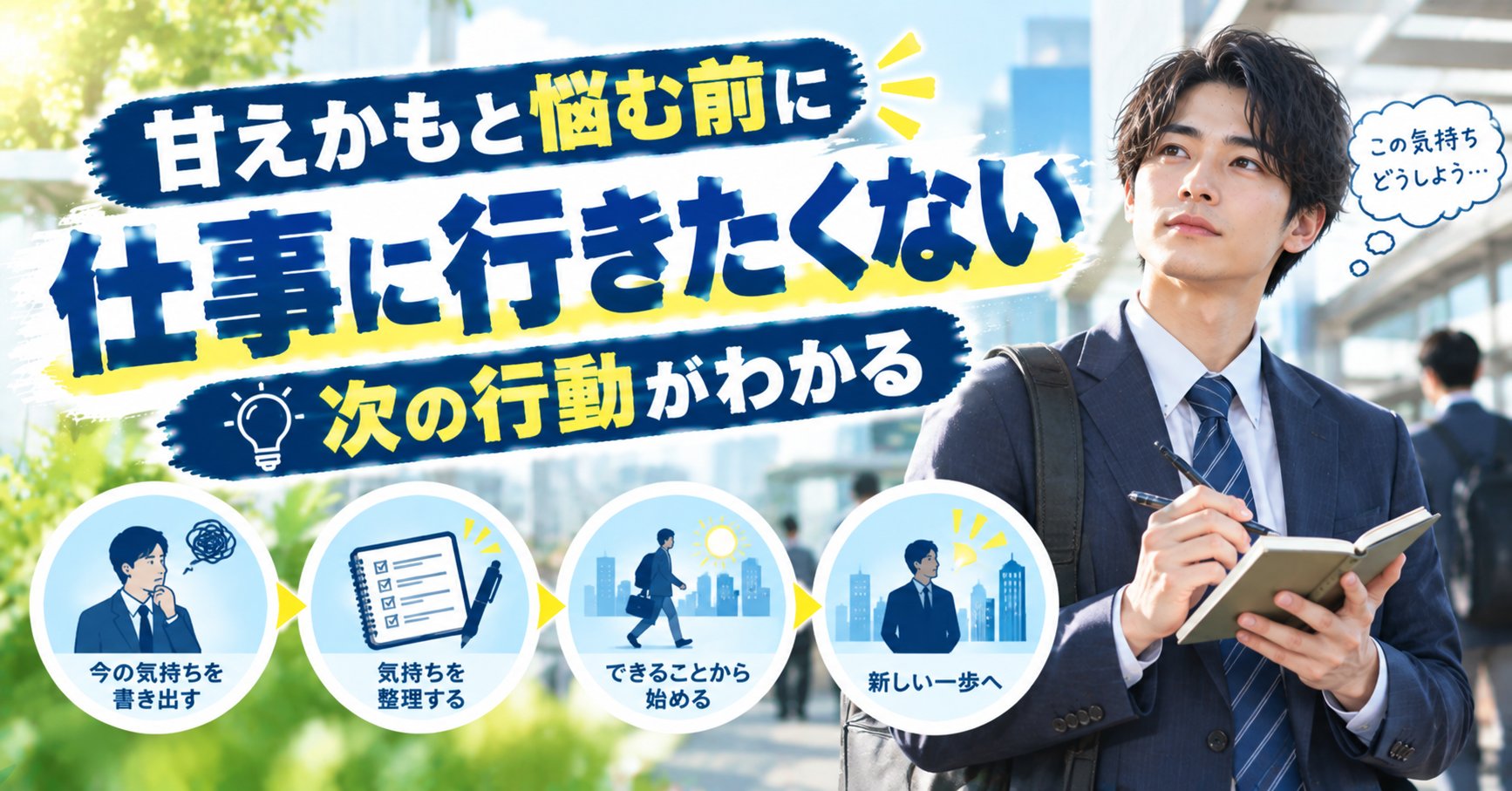 仕事に行きたくない 次の行動がわかる