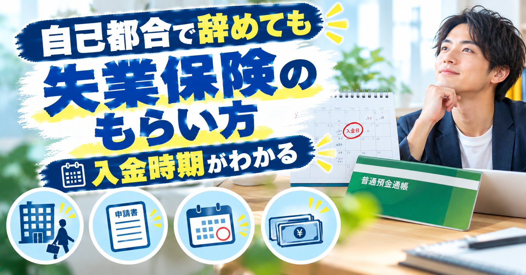 失業保険のもらい方 入金時期がわかる